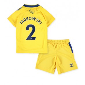 Everton James Tarkowski #2 kläder Barn 2022-23 Tredje Tröja Kortärmad (+ korta byxor)